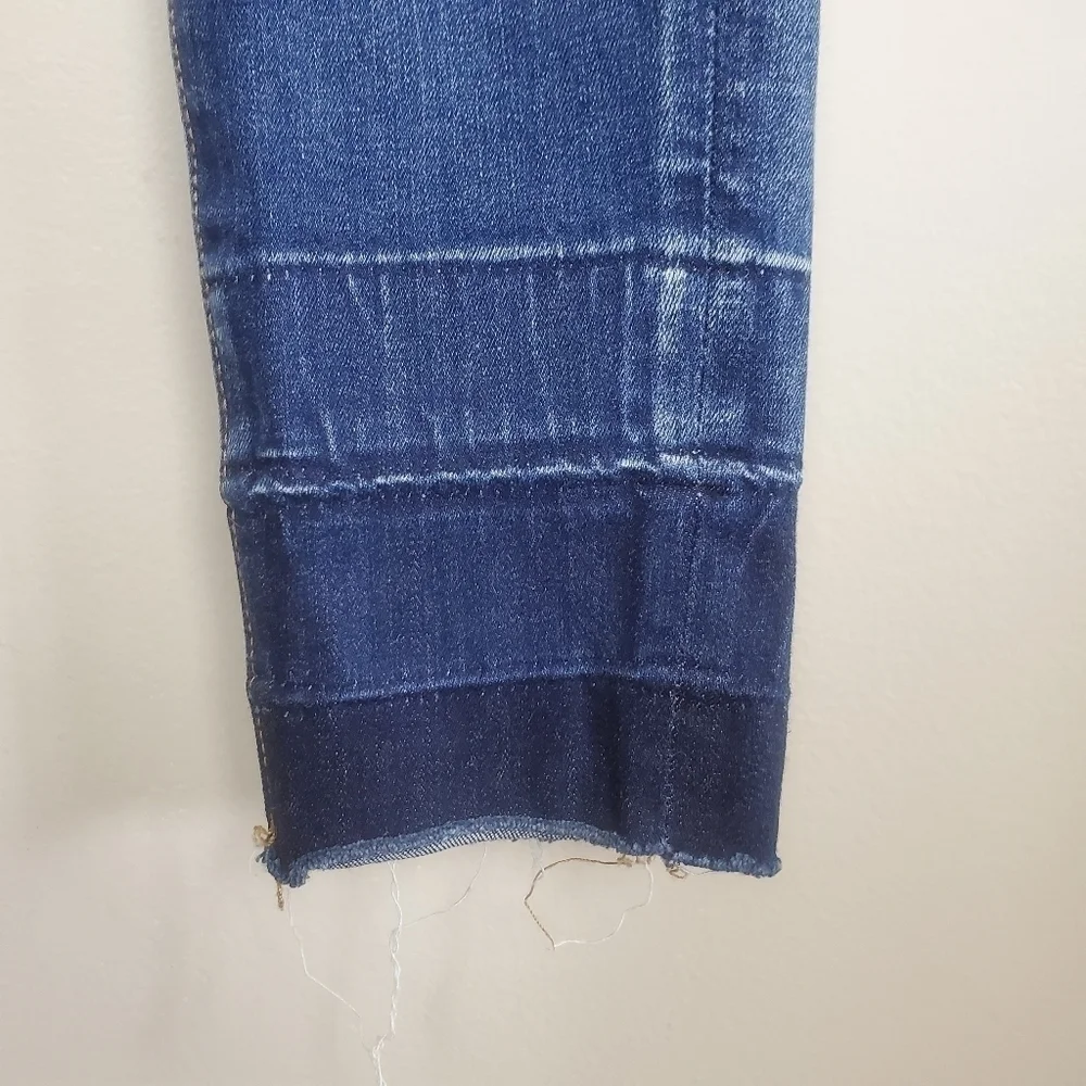 American Eagle Jegging Skinny Distressed Frayed Raw Hem Stretch Jeans AE 0 Y2K